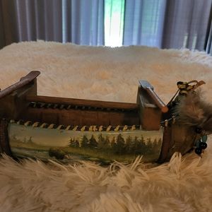 Native american paddle boat